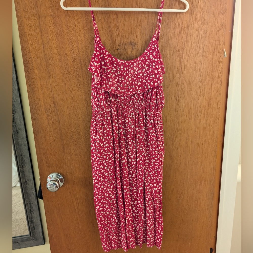 Motherhood Red Floral Dress